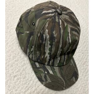 Vintage Camo Hat One Size Made in USA
